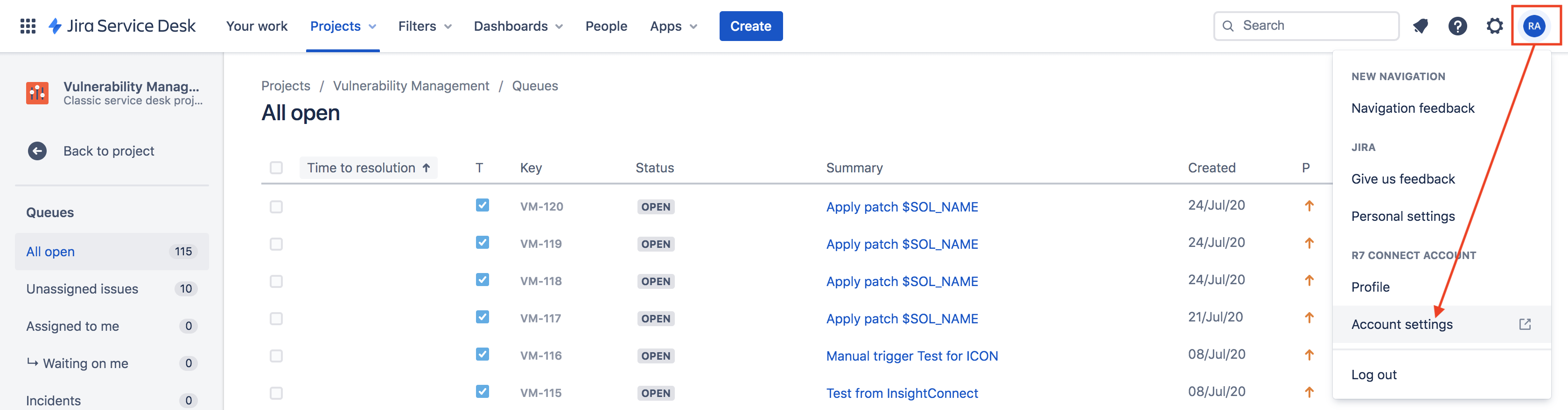 Jira ServiceDesk例子