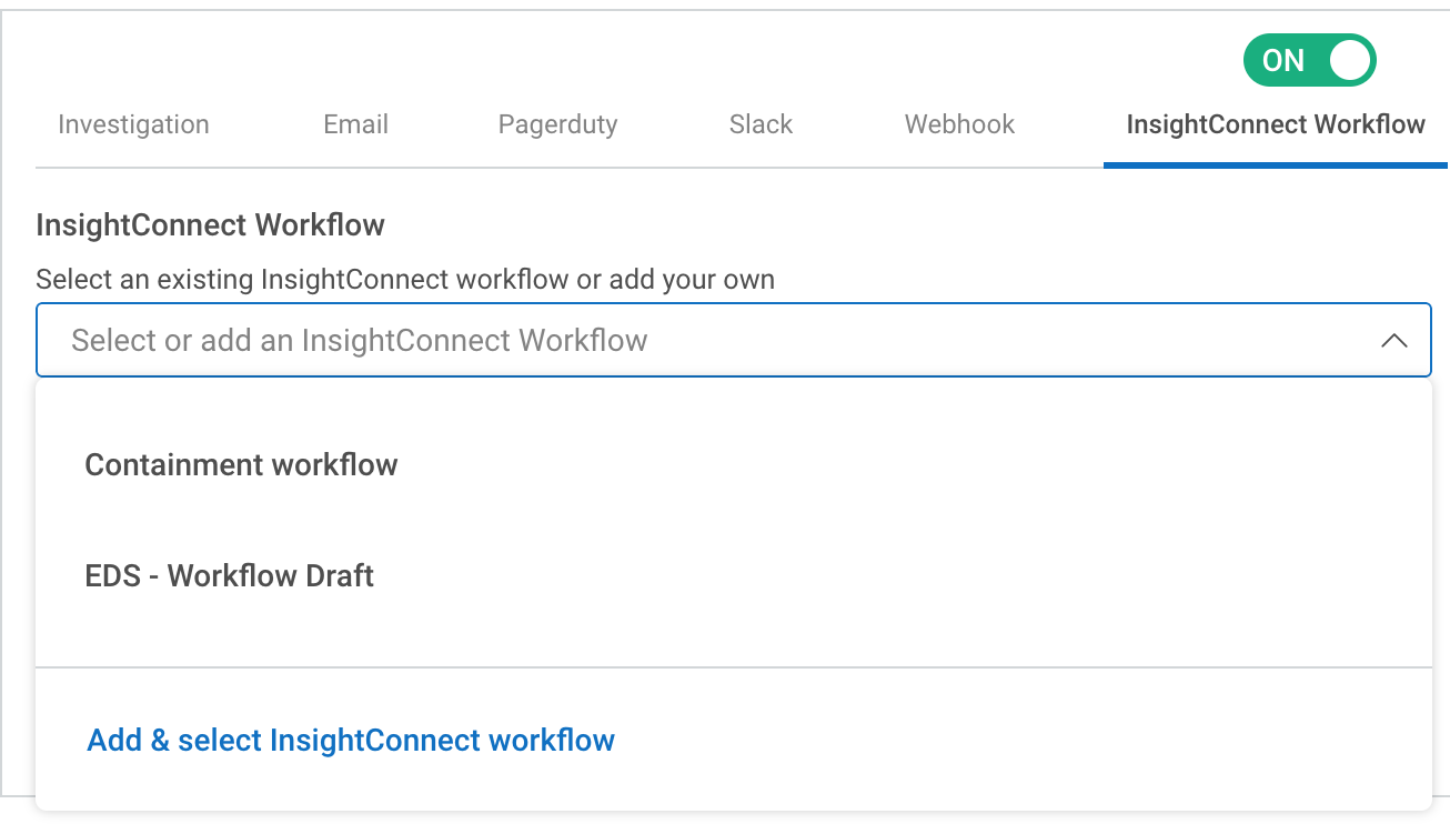 自定义警报和InsightConnect