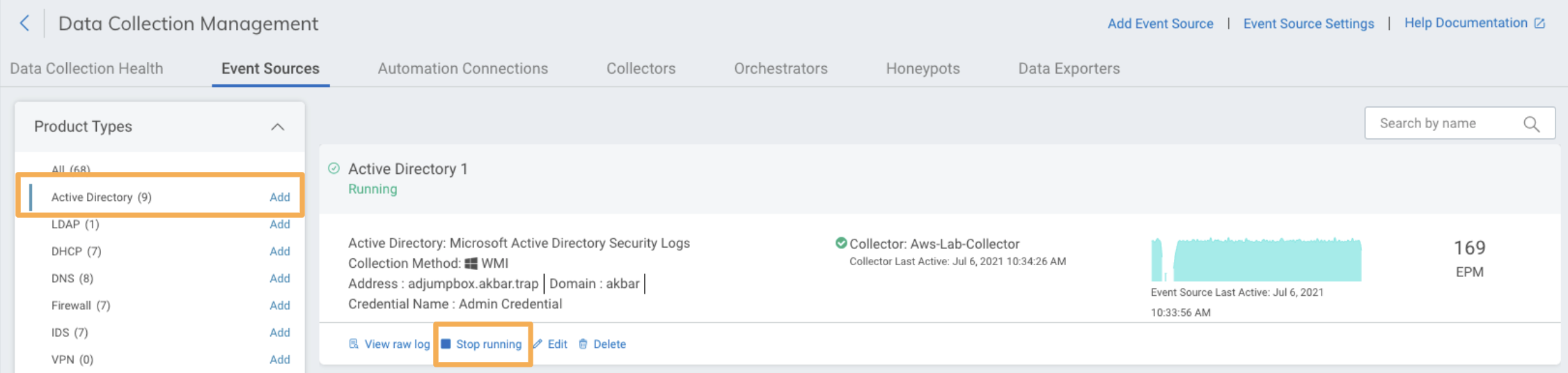 activedirectory的停止运行选项